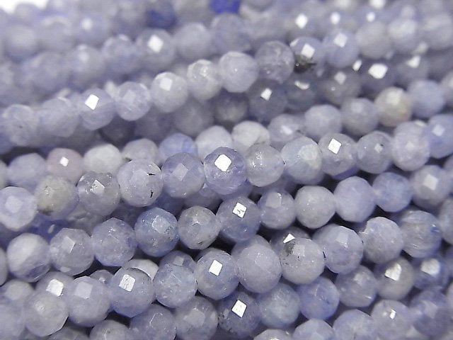 Faceted Round, Tanzanite Gemstone Beads