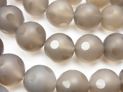 Gray Onyx AAA polka dot Faceted Round 12 mm (aprx.15 inch Gray Onyx AAA polka dot Faceted Round 12 mm (aprx.15 inch