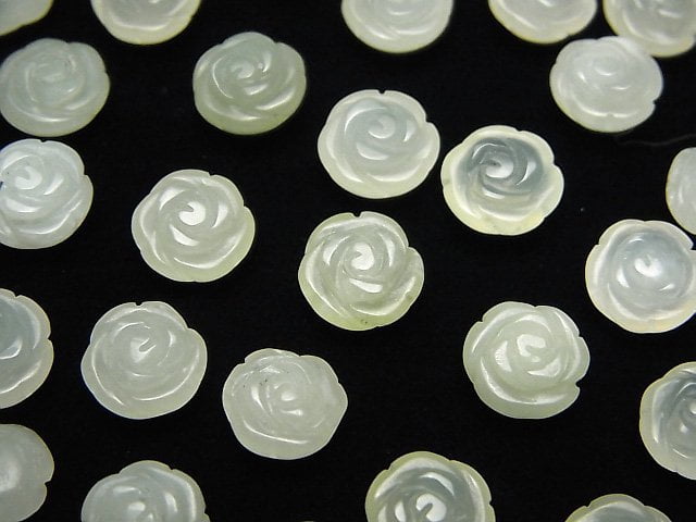 Jade, Rose Gemstone Beads