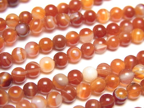 Carnelian, Round Gemstone Beads