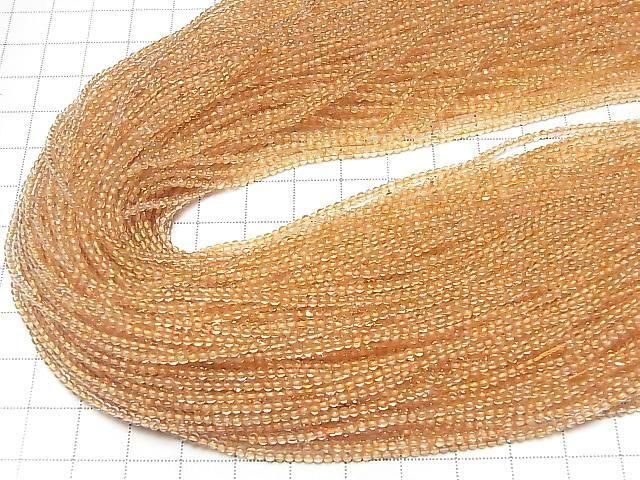 Citrine AAA Round 2mm 1strand beads (aprx.15inch/36cm)