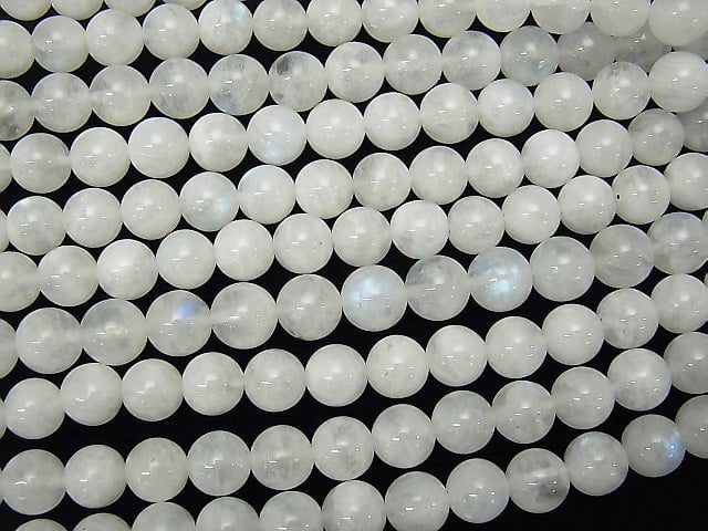 Rainbow Moonstone AA Round 8mm half or 1strand beads (aprx.15inch / 38cm)