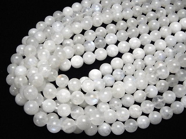 Rainbow Moonstone AA+ Round 10mm half or 1strand beads (aprx.15inch/36cm)