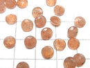 [Video]High Quality Sunstone AAA Loose stone Round Faceted 6x6mm 5pcs