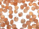 [Video]High Quality Sunstone AAA Loose stone Round Faceted 6x6mm 5pcs