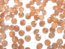 [Video]High Quality Sunstone AAA Loose stone Round Faceted 6x6mm 5pcs