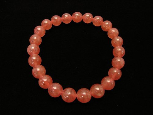 [Video] [One of a kind] Top Quality Argentina Rhodochrosite AAAA+ Round 8mm Bracelet NO.24