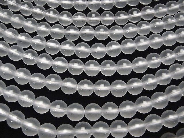 Milky Quartz AAA Round 10mm [2mm hole] 1/4 or 1strand beads (aprx.15inch/36cm)