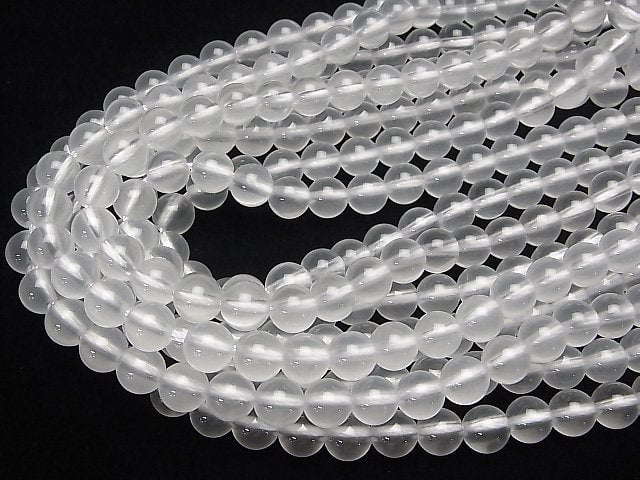 Milky Quartz AAA Round 10mm [2mm hole] 1/4 or 1strand beads (aprx.15inch/36cm)