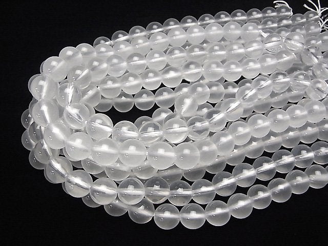 Milky Quartz AAA Round 12 mm [2 mm hole] half or 1 strand beads (aprx.15 inch / 36 cm)