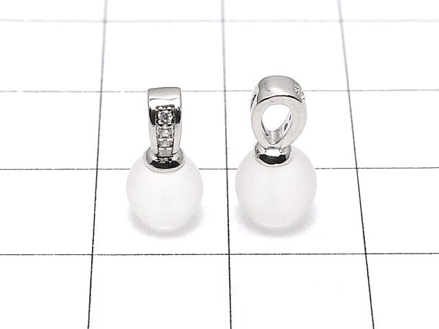 Metal Parts with Bail Screw Eye Silver Color (with CZ) 3pcs $3.79!