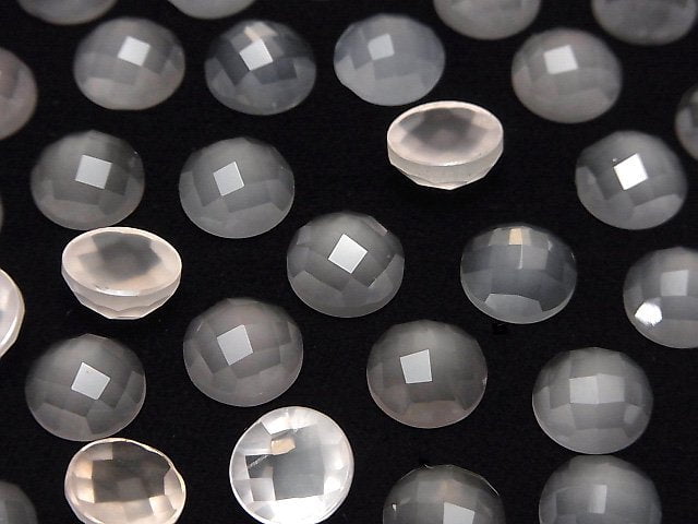 High Quality Rose Quartz AAA Round Faceted Cabochon 10x10mm 3pcs $9.79!