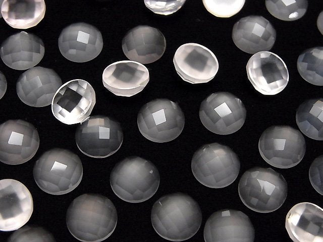 High Quality Rose Quartz AAA Round Faceted Cabochon 10x10mm 3pcs $9.79!