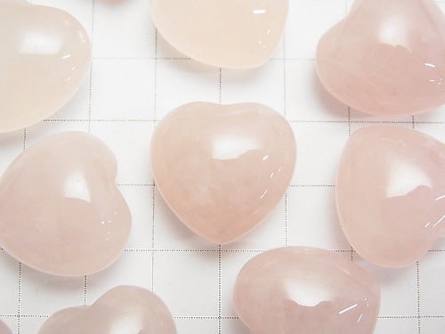 Rose Quartz AA ++ Undrilled Heart 19x20x12mm 3pcs $5.79!