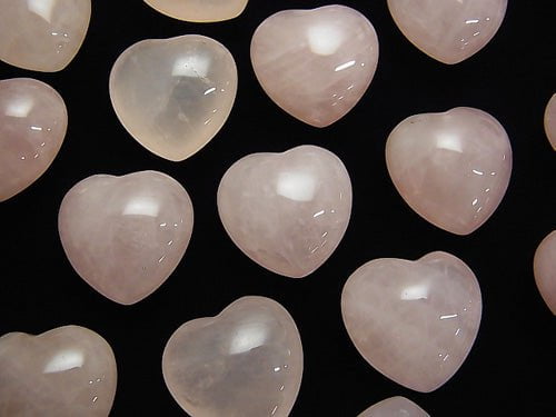 Rose Quartz AA++ Undrilled Heart 19x20mm 3pcs