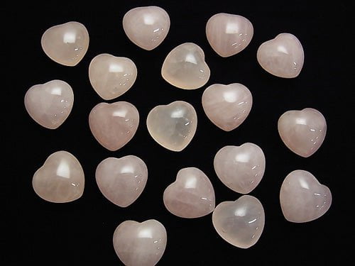 Rose Quartz AA++ Undrilled Heart 19x20mm 3pcs