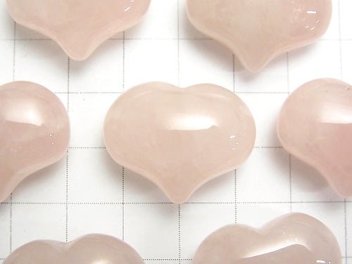 Rose Quartz AA ++ Undrilled Heart 20 x 25 x 12 mm 3 pcs $5.79!