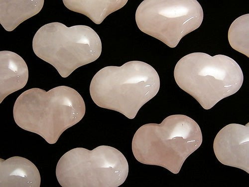 Rose Quartz AA ++ Undrilled Heart 20 x 25 x 12 mm 3 pcs $5.79!