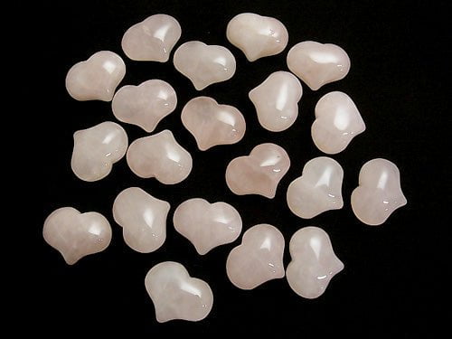 Rose Quartz AA ++ Undrilled Heart 20 x 25 x 12 mm 3 pcs $5.79!