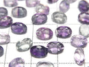 [Video]High Quality Multicolor Fluorite AAA Loose stone Oval Faceted 7x5mm 3pcs