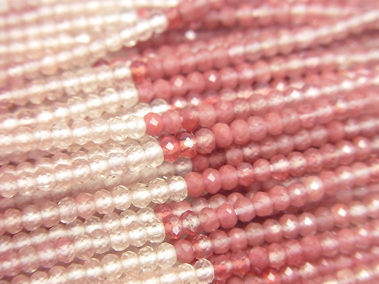 High Quality! Andesine AAA- Faceted Button Rondelle 2.5x2.5x1.5mm Color Gradation 1strand beads (aprx.12inch/30cm)