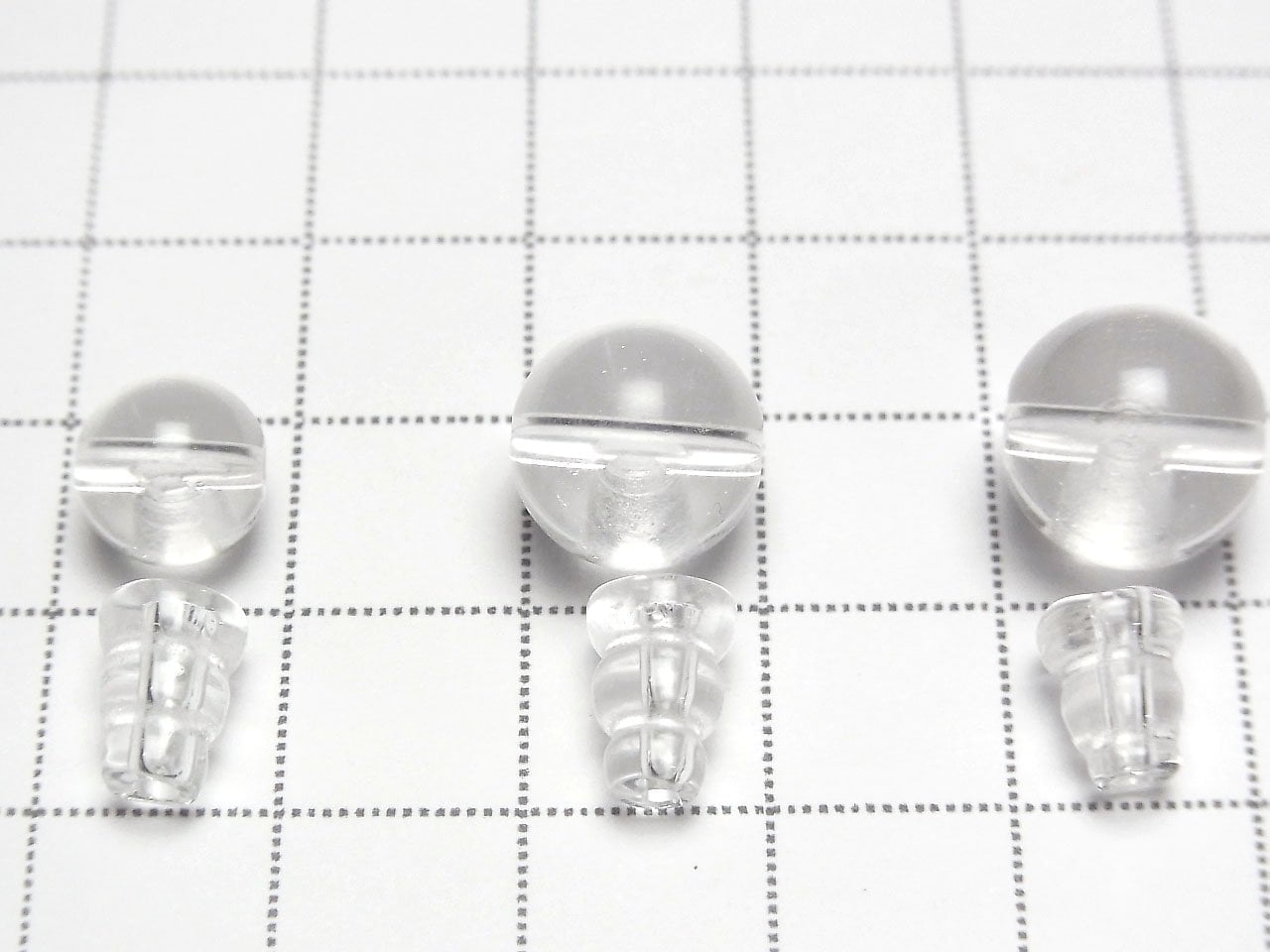 Perles de Cristal de Quartz AAA Trous Percés [8mm][10mm][12mm][14mm] 1 lot