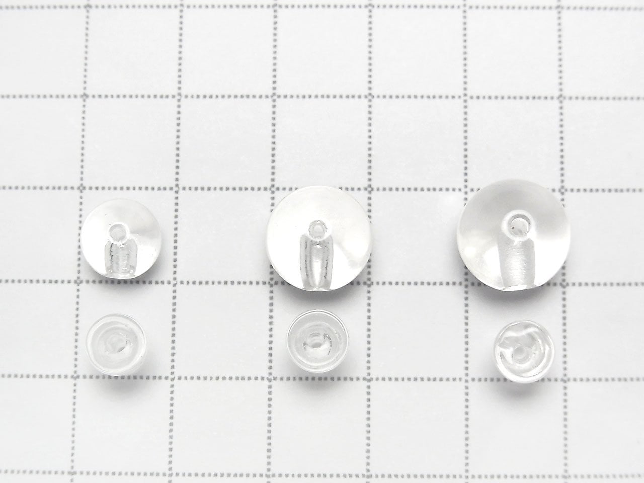 Perles de Cristal de Quartz AAA Trous Percés [8mm][10mm][12mm][14mm] 1 lot
