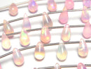 [Video] Pink color Opal Drop (Smooth) 1strand (12pcs)