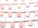 [Video] Pink color Opal Drop (Smooth) 1strand (12pcs)