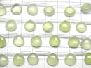 [Video]High Quality Light Green Chalcedony AAA Chestnut (Smooth) 10x10mm 1strand (8pcs )