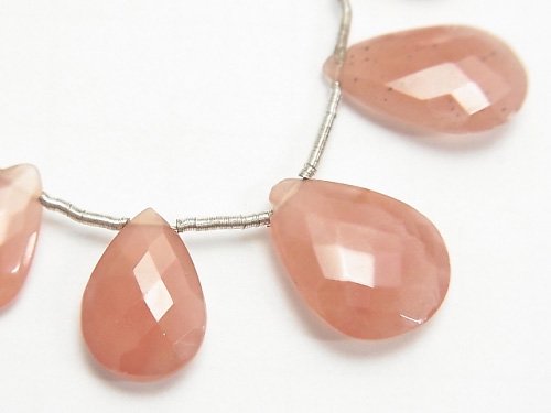 Faceted Briolette, One of a kind, Pear Shape, Rhodochrosite One of a kind