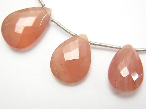 Faceted Briolette, One of a kind, Pear Shape, Rhodochrosite One of a kind