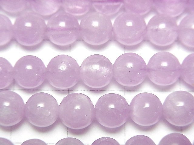 [Video]Nigeria Kunzite AA++ Round 6mm half or 1strand beads (aprx.15inch/38cm)