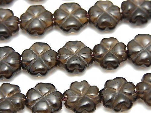 Clover, Smoky Quartz Gemstone Beads