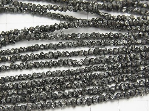 [Video] Black Diamond Chips half or 1strand beads (aprx.16inch / 40cm)