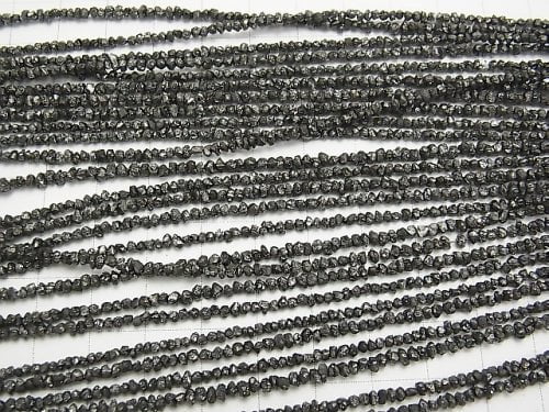 [Video] Black Diamond Chips half or 1strand beads (aprx.16inch / 40cm)