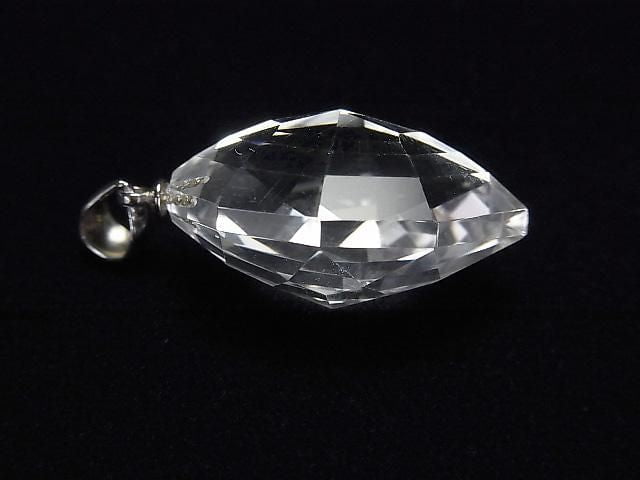 [Video] High Quality Crystal AAA Multiple Facets Faceted Pendant [SS][S][M] Silver925