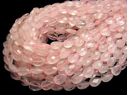 Rose Quartz AA++ Vertical Hole Faceted Pear Shape 15x10x6mm half or 1strand beads (aprx.14inch/35cm)