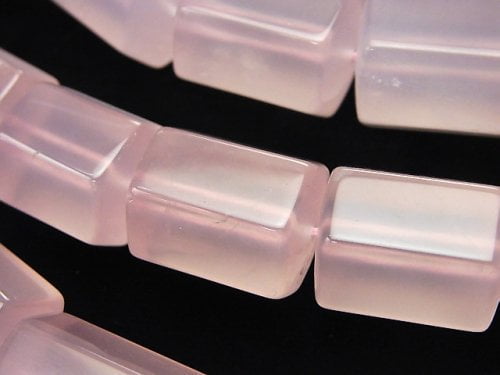 Rose Quartz, Tube Gemstone Beads