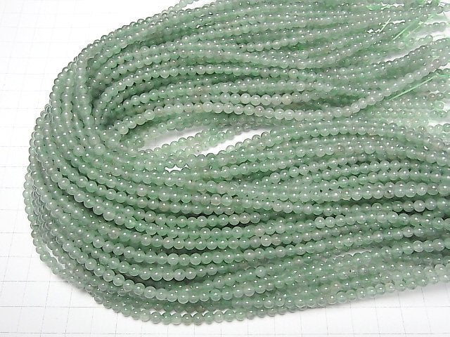 GreenAventurine Round 4mm 1strand (aprx.14inch/35cm)