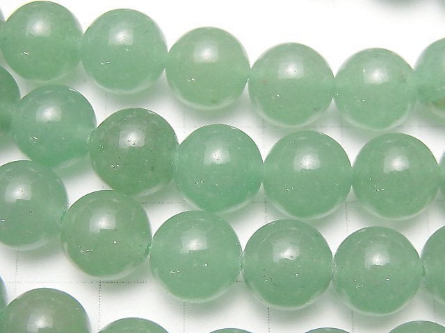 [Video] Green Aventurine Round 10mm 1strand beads (aprx.15inch / 37cm)