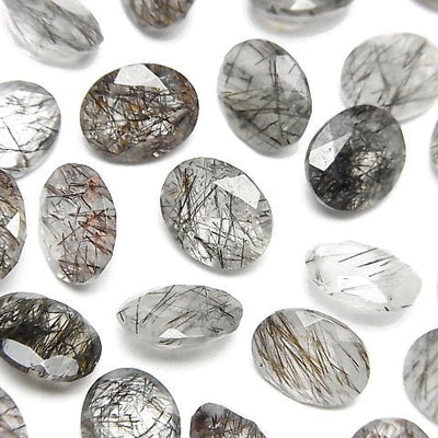 Tourmalinated Quartz Gemstone Beads
