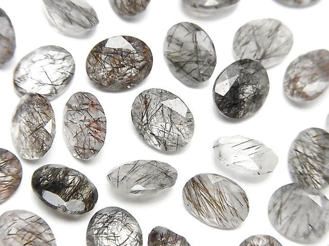 Tourmalinated Quartz Gemstone Beads