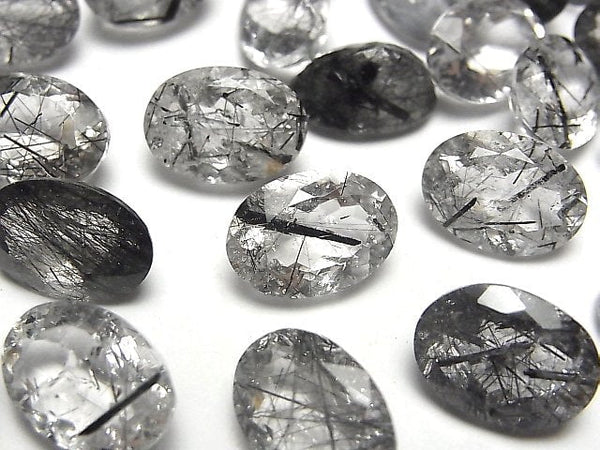 Tourmalinated Quartz Gemstone Beads