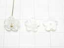 [Video]Mother of Pearl MOP White Flower [10mm][12mm][15mm] Center Hole 4pcs