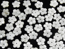 [Video]Mother of Pearl MOP White Flower [10mm][12mm][15mm] Center Hole 4pcs
