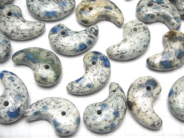 1pc $16.99! Himalaya K2 Azurite Comma Shaped Bead 30 x 19 mm 1 pc