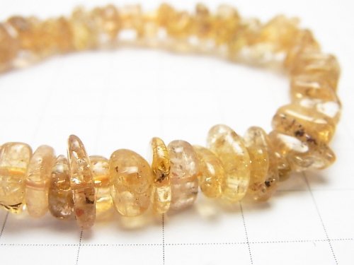 [Video] [One of a kind] High Quality Imperial Topaz AAA Chips (Small Nugget) Bracelet NO.72