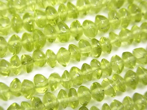 Peridot, Roundel Gemstone Beads