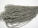 [Video] Gray Diamond Chips half or 1strand beads (aprx. 14 inch / 34 cm)